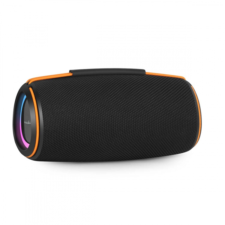 Nedis Bluetooth® Speaker | 360 min | Handheld Design | 60 W | Stereo | Home / Outdoor / Portable | Linkable | Black / Orange