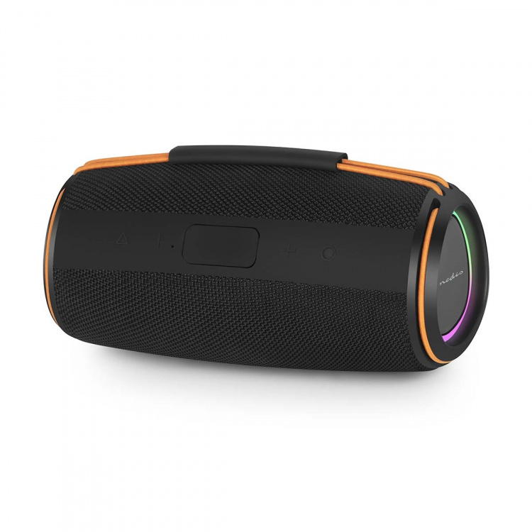 Nedis Bluetooth® Speaker | 360 min | Handheld Design | 60 W | Stereo | Home / Outdoor / Portable | Linkable | Black / Orange