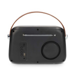 Nedis FM Radio | Portable Design | Bluetooth® / FM | Accu Powered / USB Powered | Analogue | 10 W | Bluetooth® | Black