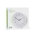 Nedis Wall Clock | Diameter: 360 mm | ABS | Silent movement | White