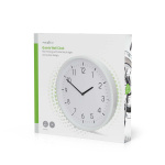 Nedis Wall Clock | Diameter: 360 mm | ABS | Silent movement | White
