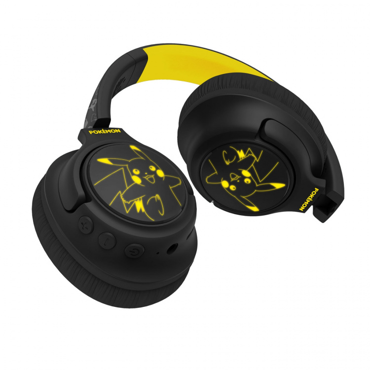 Pokémon Headphone Pikachu Over-Ear Wireless Led Light Sharing Aux