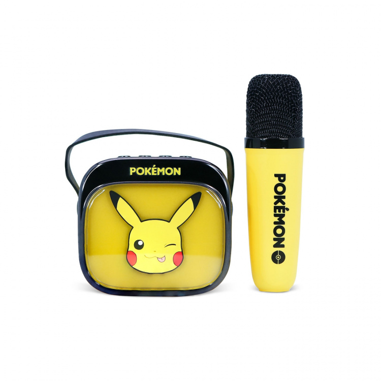 Pokémon Karaoke Speaker with Microphone Pikachu Popsing LED