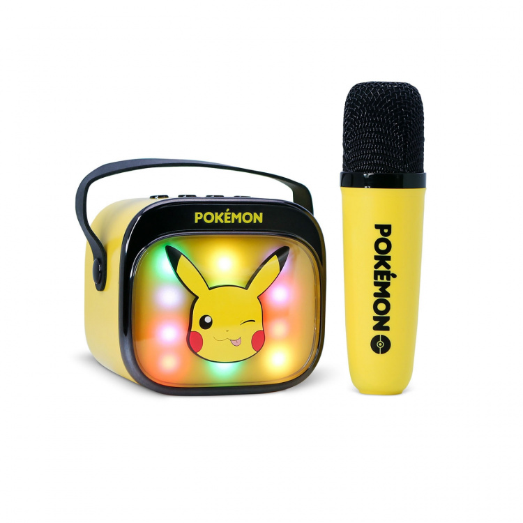 Pokémon Karaoke Speaker with Microphone Pikachu Popsing LED