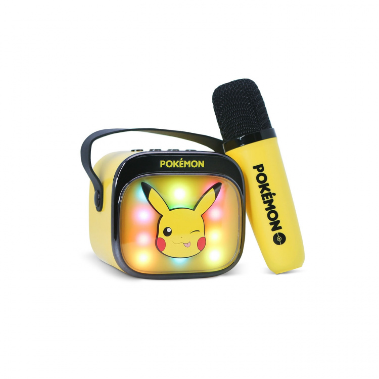 Pokémon Karaoke Speaker with Microphone Pikachu Popsing LED