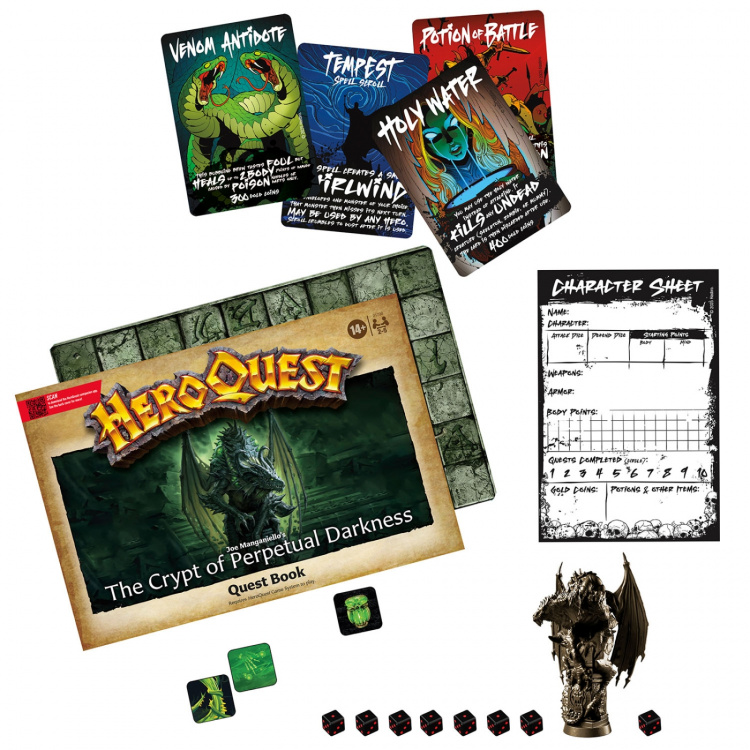AVALON HILL Board Game HeroQuest Crypt of Perpetual Darkness (Expansion Pack)
