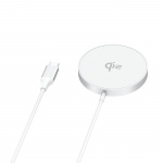 Gear Wireless Charger Qi2 Fast Charging 15W Silver/Aluminum