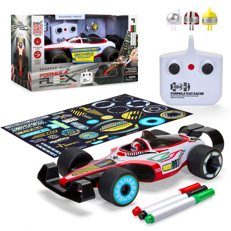 Sharper Image Toy RC Formula Flex Racer Doodle