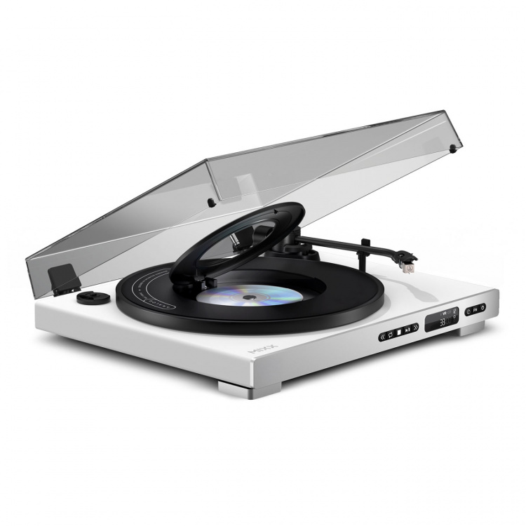 MIXX Vinyl and CD Player Analog Plus 2-in-1 White