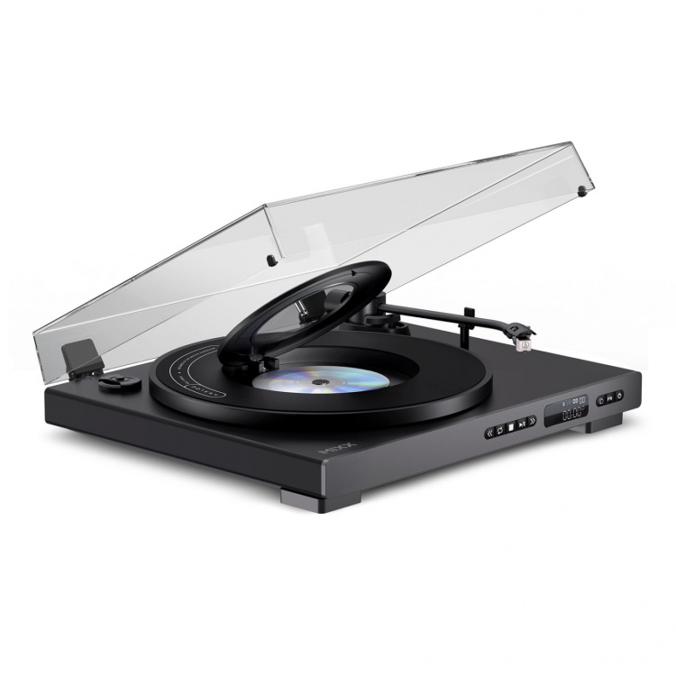 MIXX Vinyl and CD Player Analog Plus 2-in-1 Black