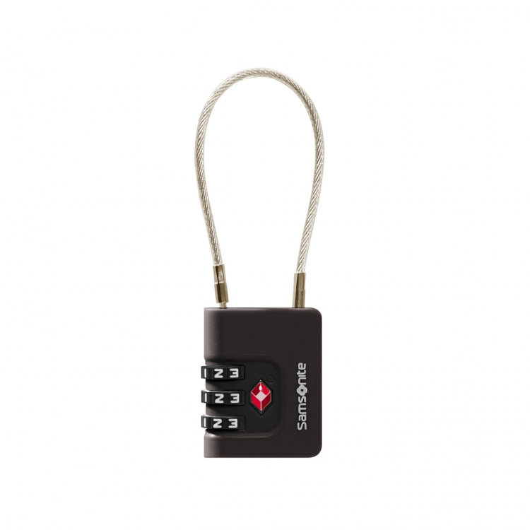 Samsonite Cablelock TA Revolution 3 Dial TSA Black