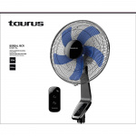 Taurus Fan Boreal 16cr Digital Pedistal Black 40cm