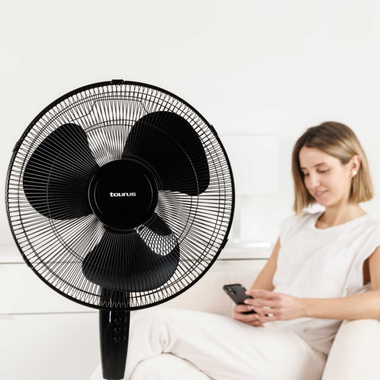 Taurus Fan Greco 16 Cr Pedistal Black 40cm