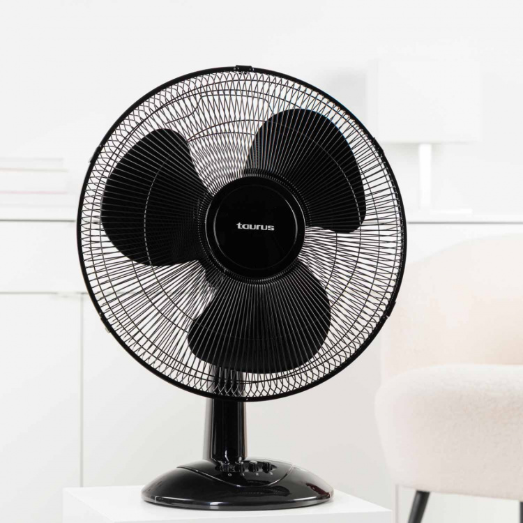 Taurus Desk Fan Greco 16 Black 40cm