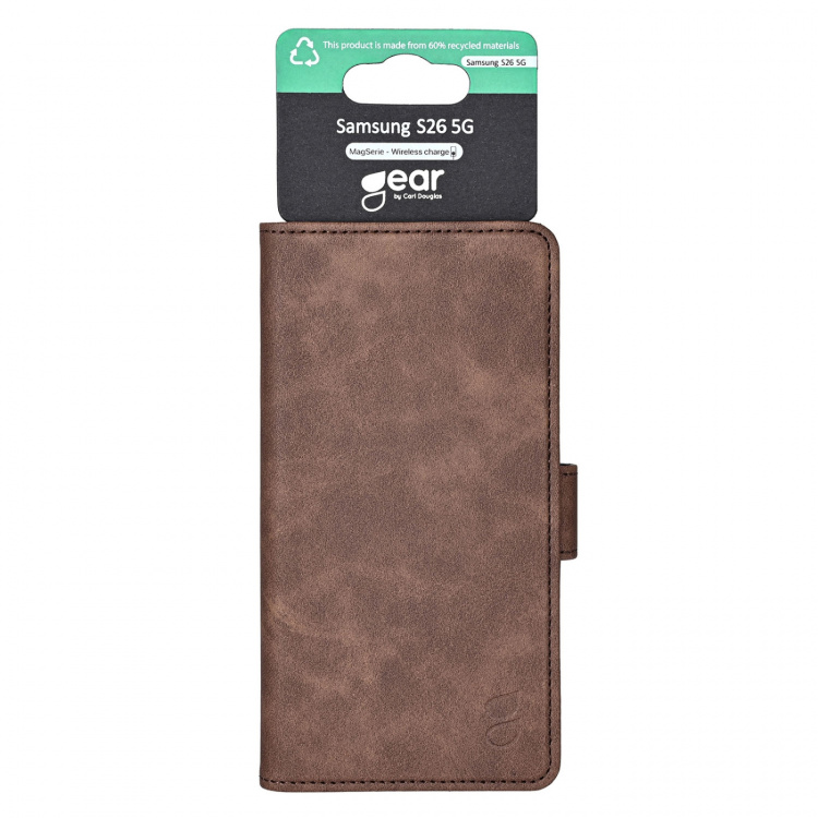 Gear Wallet Case 3 Card Brown - Samsung Galaxy S26