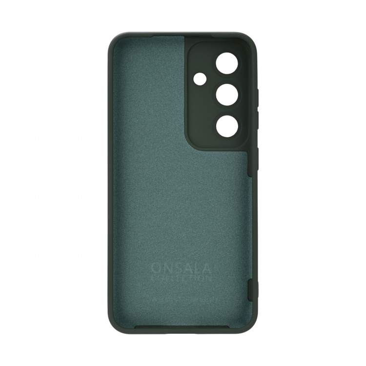 Onsala Phone Case with Silicone Feel Olive Green - Samsung Galaxy S26