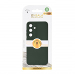 Onsala Phone Case with Silicone Feel Olive Green - Samsung Galaxy S26