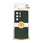 Onsala Phone Case with Silicone Feel Olive Green - Samsung Galaxy S26 Ultra