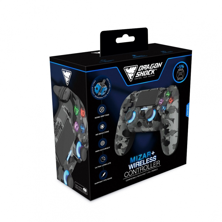 DragonShock Controller Mizar+ - PS4/PC/Mobile Camo