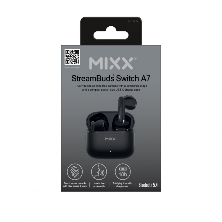 MIXX Headphone Switch A7 In-Ear Tws Black