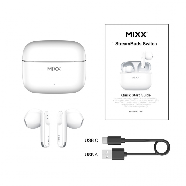 MIXX Headphone Switch A7 In-Ear Tws White