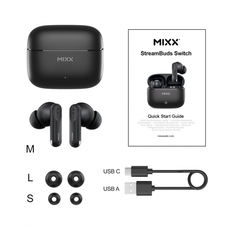 MIXX Headphone Switch S7 In-Ear Tws Black
