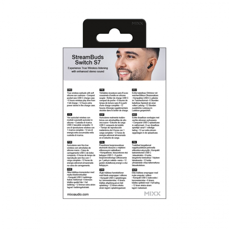 MIXX Headphone Switch S7 In-Ear Tws Black