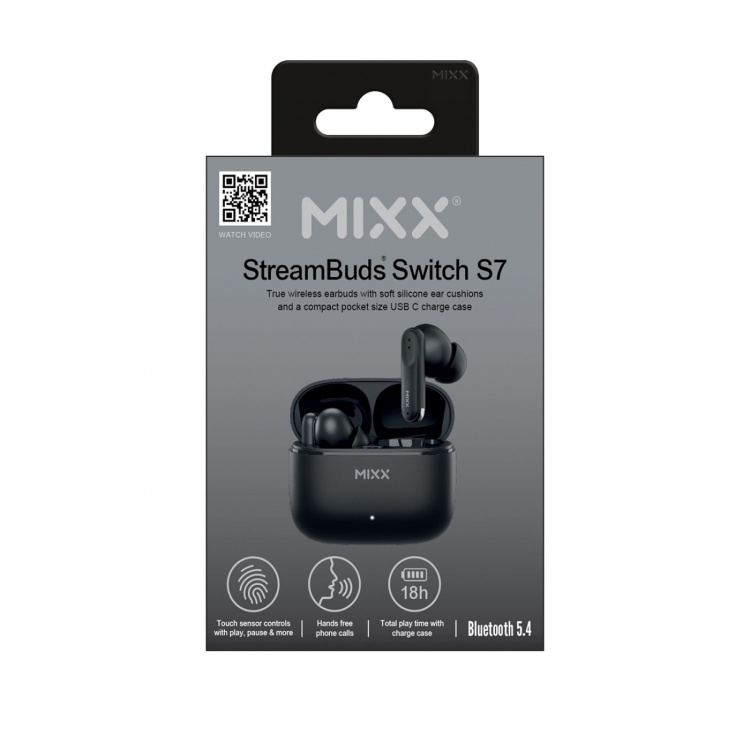 MIXX Headphone Switch S7 In-Ear Tws Black