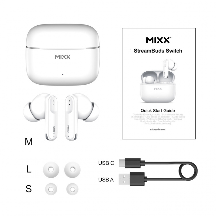 MIXX Headphone Switch S7 In-Ear Tws White