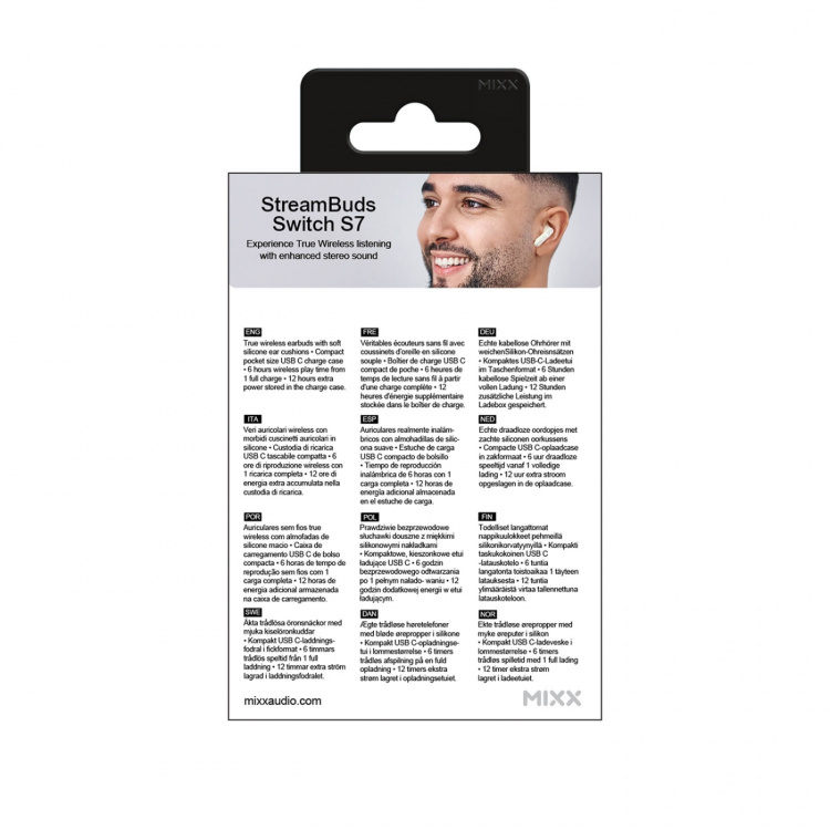 MIXX Headphone Switch S7 In-Ear Tws White