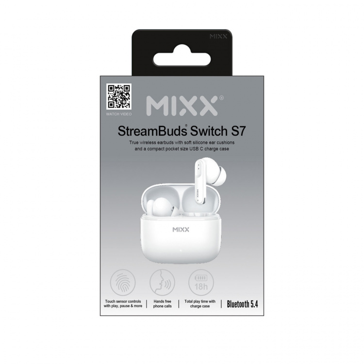 MIXX Headphone Switch S7 In-Ear Tws White