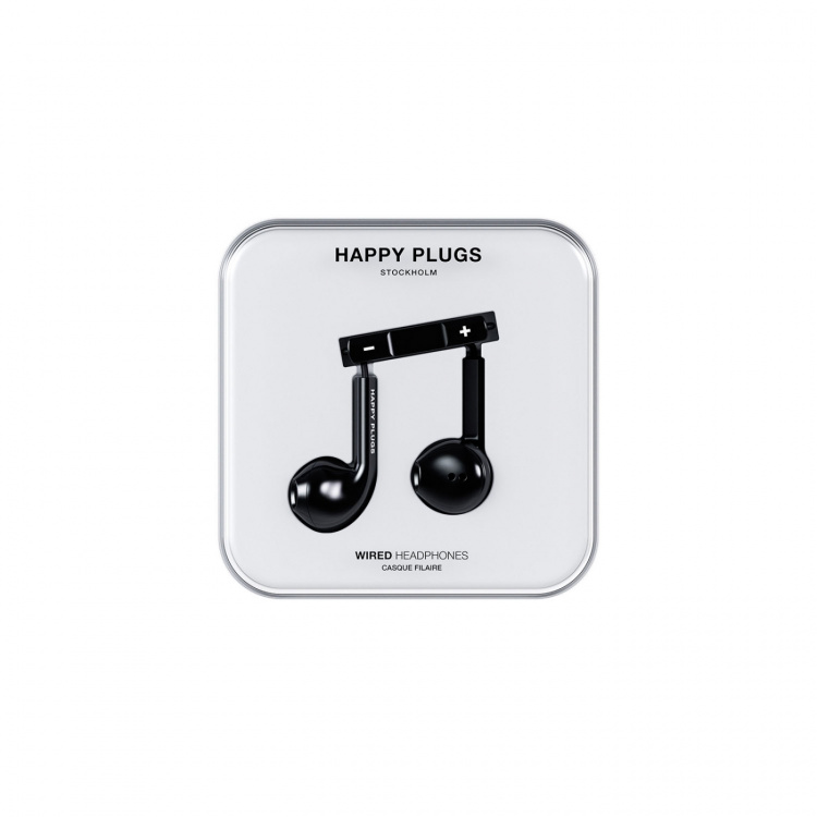Happy Plugs Headphone In-Ear USB-C Wired Black