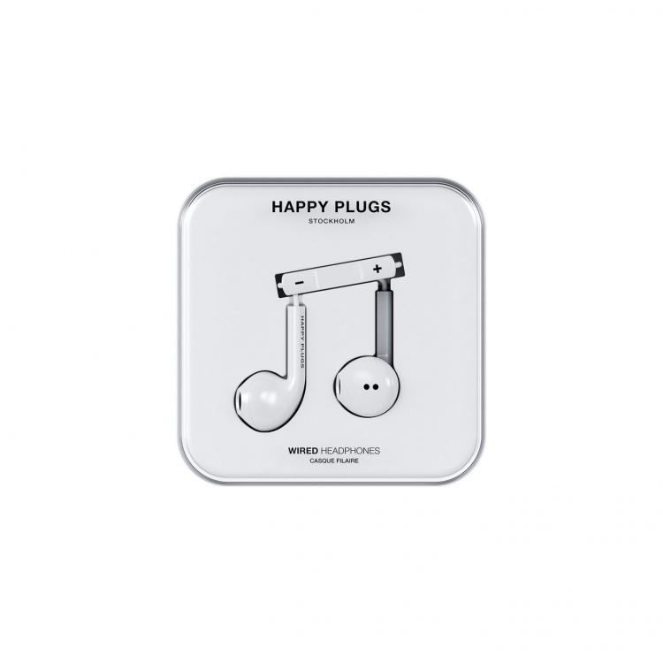 Happy Plugs Headphone In-Ear USB-C Wired White