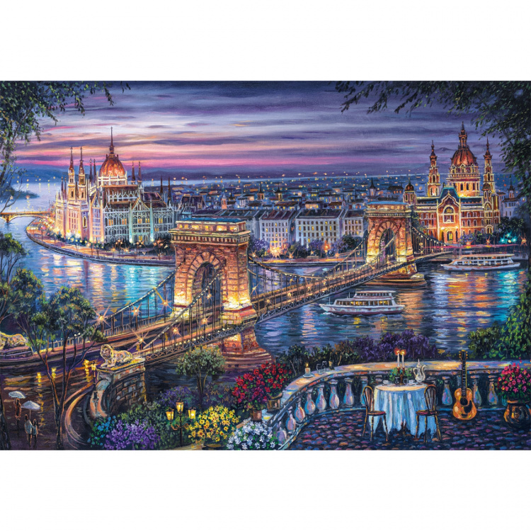 Clementoni Puzzle 1000 Pcs CB Lights of the Danube