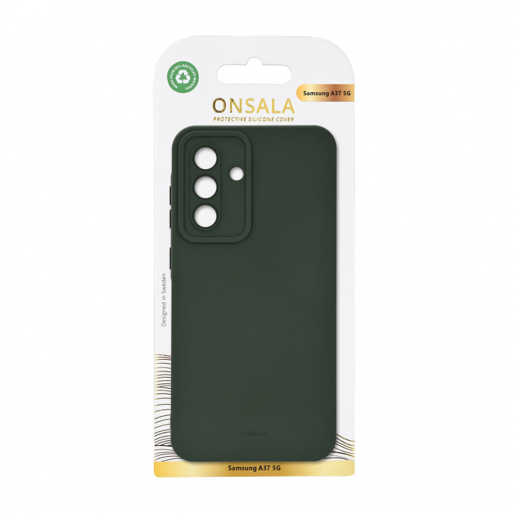Onsala Phone Case with Silicone Feel Olive Green - Samsung Galaxy A37 5G