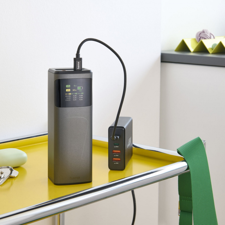 Hama Powerbank 20000mah 2xUSB-C 1xUSB-A 65W Fast Charge
