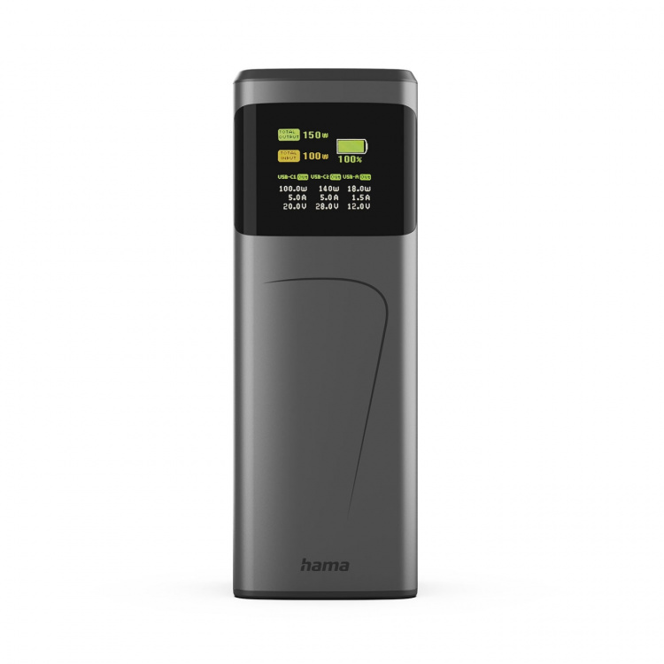 Hama Powerbank 24000mah 2xUSB-C 1xUSB-A 150W Fast Charge