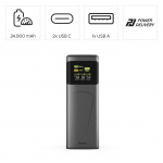 Hama Power Pack 24000mah 2xUSB-C 1xUSB-A 200W Fast Charge