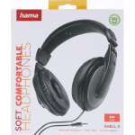 Hama Headphone Shell II Over-Ear Wired Black