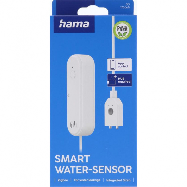 Hama Water Detector Alarm 80dB Zigbee or Standalone