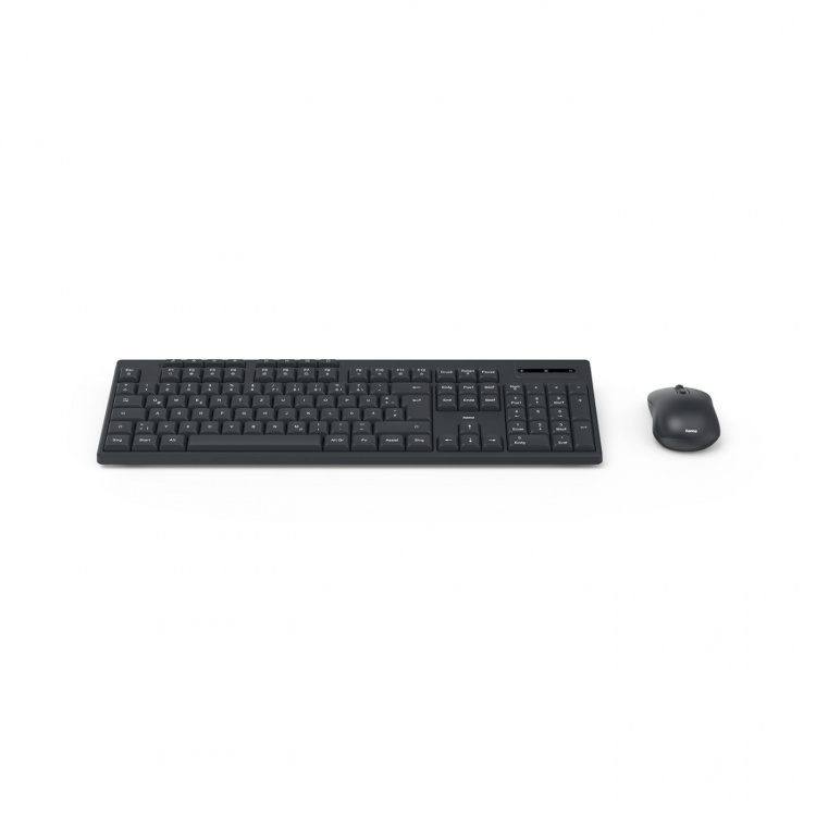 Hama Keyboard/Mouse Set WKM-200 Wireless Black