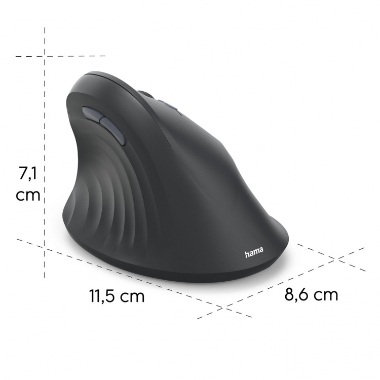 Hama Mouse EWM-500 Wireless Ergo Right Black