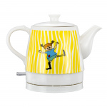 Pippi Longstocking Ceramic Kettle - 0.8 Litre - Happy Pippi Design