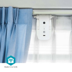 Nedis SmartLife Curtain Robot | I Rail / Rod Rail / U Rail | Curtains / Drapes | Battery Powered / USB Powered | 4000 mAh | Bluetooth® | White