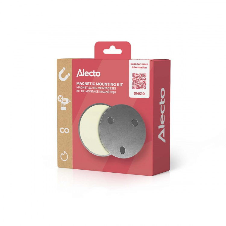 Alecto Magnetic mounting kit for smoke and carbon monoxide detector