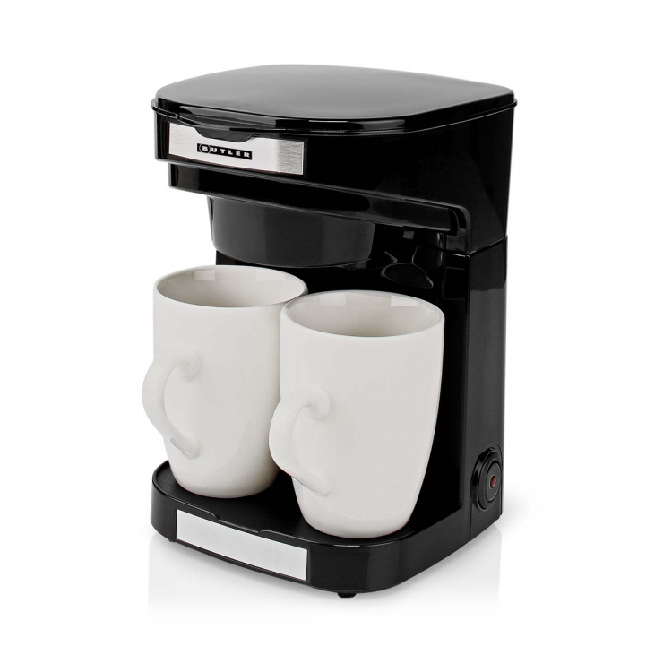 Butler Compact Coffee Maker | 2 Porcelain cups | 0.25 l | 450 W | Auto shut-off | Black