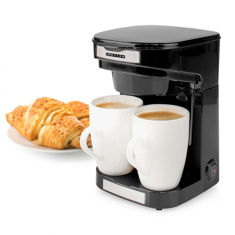 Butler Compact Coffee Maker | 2 Porcelain cups | 0.25 l | 450 W | Auto shut-off | Black