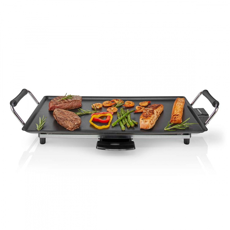 MELISSA Teppanyaki Griddle | 2000 W | 47.5 x 26.5 cm | Non-stick coating | Adjustable thermostat | Cool-touch handles