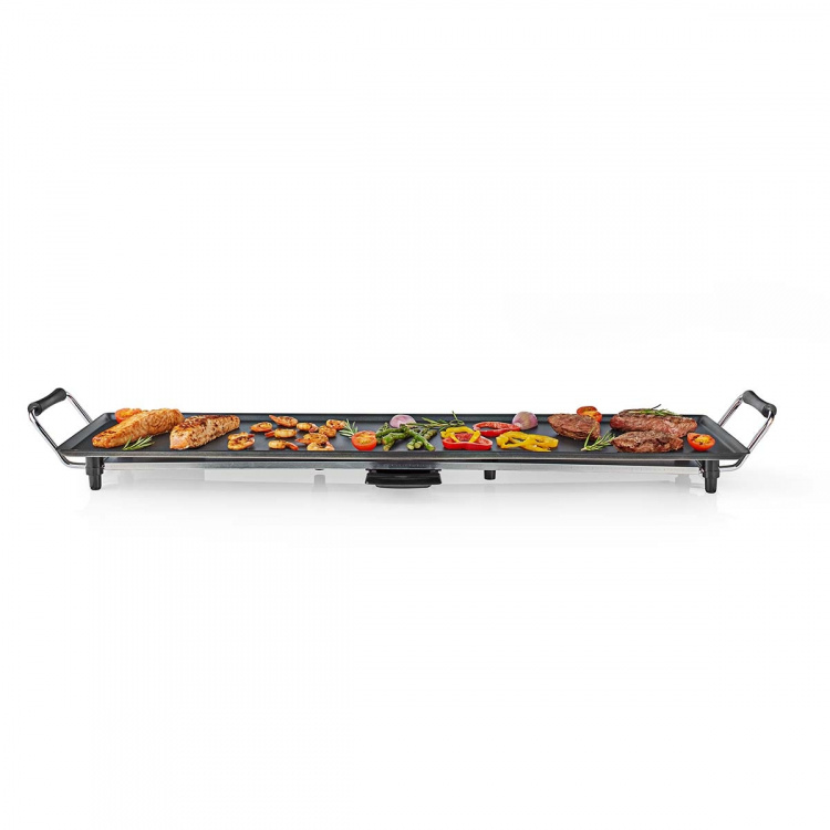 MELISSA Teppanyaki Bordsgrill| 1800 W | 90 x 23 cm | Non-stick beläggning | Justerbar termostat | Cool-touch handtag