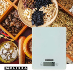 MELISSA Digital Kitchen Scales | Tempered glass | LCD display | Max. 5kg | Tare function | 1-gram increments | Grams / Ounces / Pounds / Millilitres